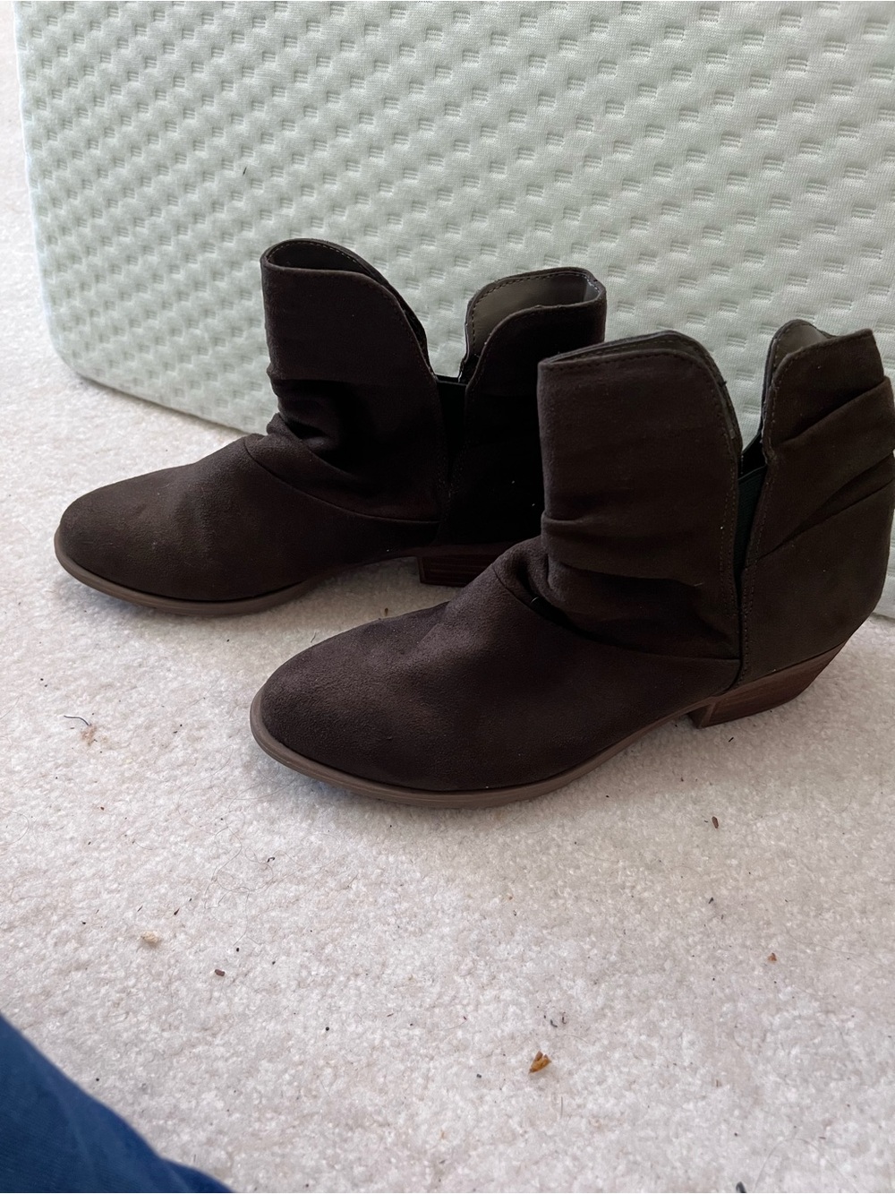 Carlos by Carlos Santana Dark Brown Slouchy Ankle Booties
